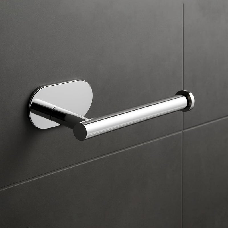 fixeify Self Adhesive Toilet Paper Holder | Stainless Steel SS304 Chrome finished Bathroom Tissue Roll Holder | No Drill Wall Mounted, Rust Proof Toilet Tissue Holder for Bathroom(Toilet Paper Holder) - Image 1