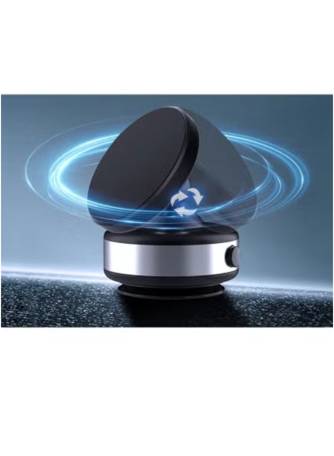 DUSALA 360° Rotatable Car Magnetic Phone Holder – Electric Vacuum Suction Mount with Powerful Magnetic Lock for Secure Phone Grip | Universal Compatibility with iPhone & Android | Silver Finish | Hands-Free, Adjustable Car Mount for Dashboard or Windshield Use - Image 2