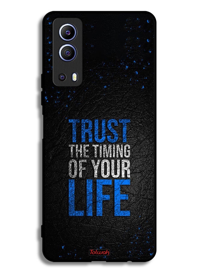Tolwak Vivo iQOO Z3 5G Protective Case Cover Trust The Timing Of Your Life  - Image 2