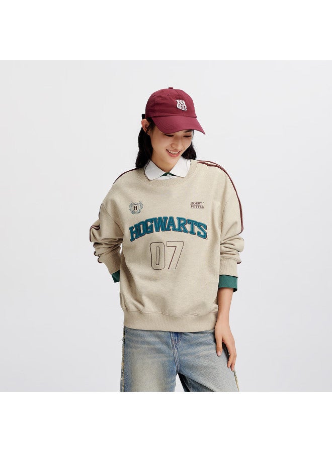Semir Harry Potter Collaboration Women's Oversize Embroidered Letter Sweatshirt 101525116012 - Image 1