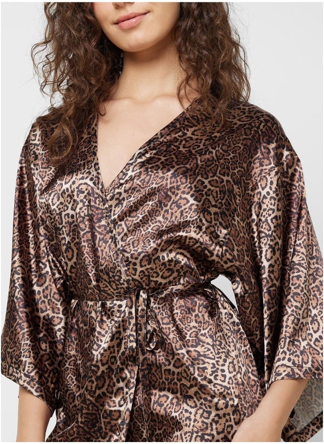 La Senza Printed Tie Detail Robes  - Image 3