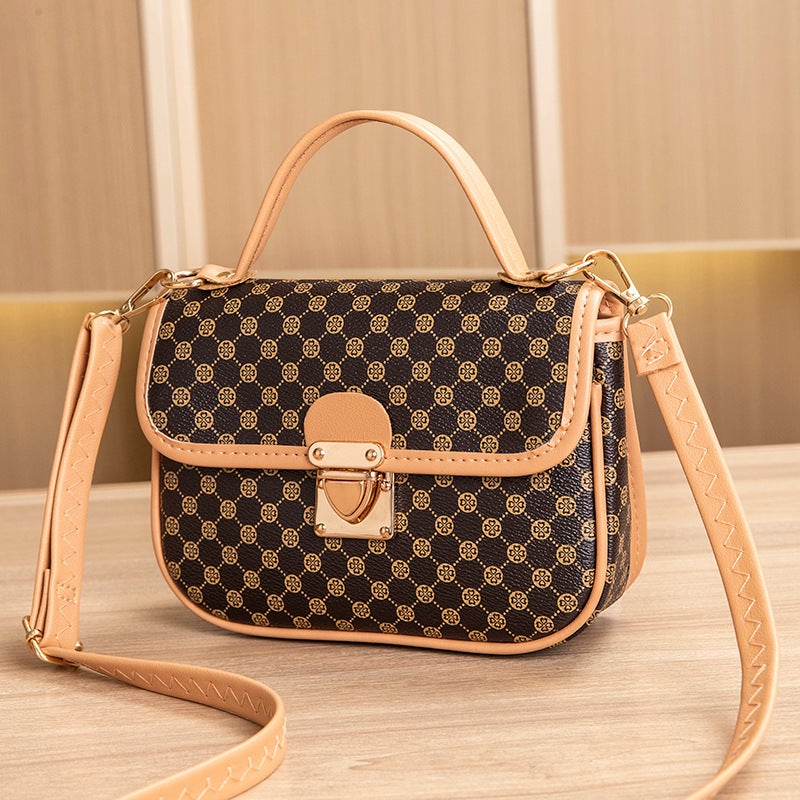 Trendy Women'S Bags Fashion Textured Versatile Crossbody Bag Fashion Retro Quilted Small Square Bag For Women - Image 1