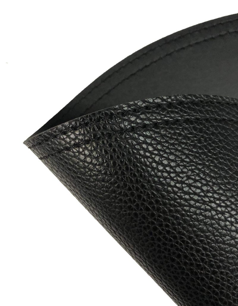 Jovono Faux Leather Round Placemats and Coasters, Disko Table Mats and Drink Spills Coasters, Easy to Clean, Double Stitched for Kitchen Dining Table, Diameter 13''and 3.9'' - Image 3