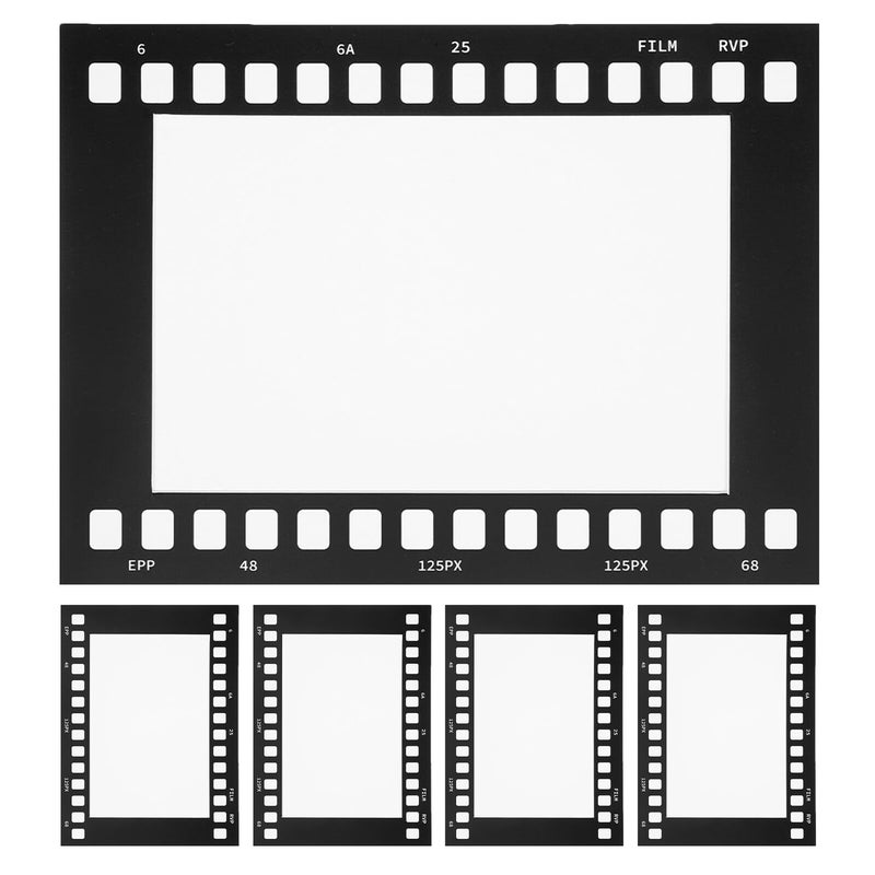 إطارات الصور ذات الشريط الفيلمي القديم 5 قطع، ديكور حائط كولاج صور من الكرتون العتيق - Image 2