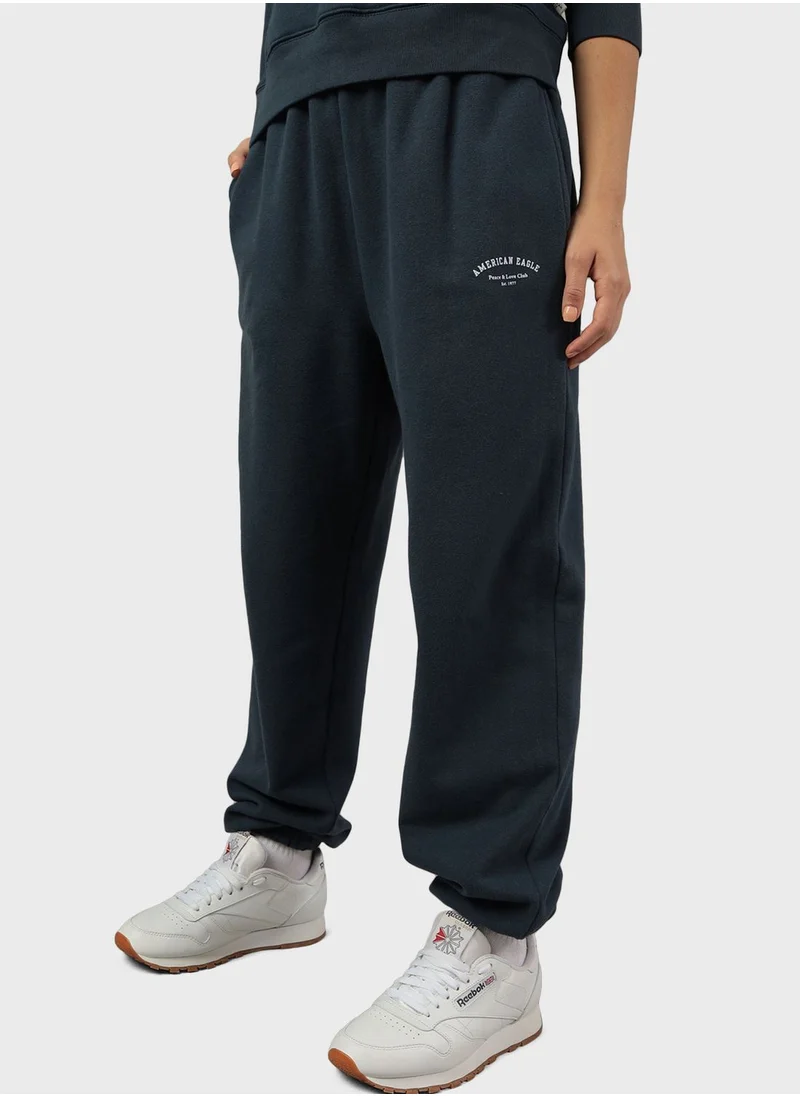 American Eagle Logo Drawstring Sweatpants
