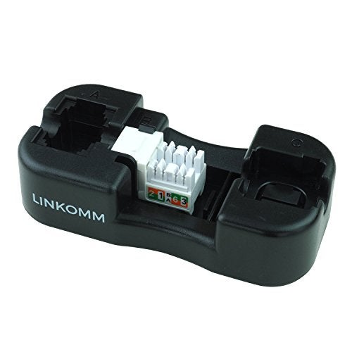 LINKOMM 50-Pack RJ45 Cat5e UTP Unshielded Keystone Jack with Punch Down Palm Holder (Black) - Image 4