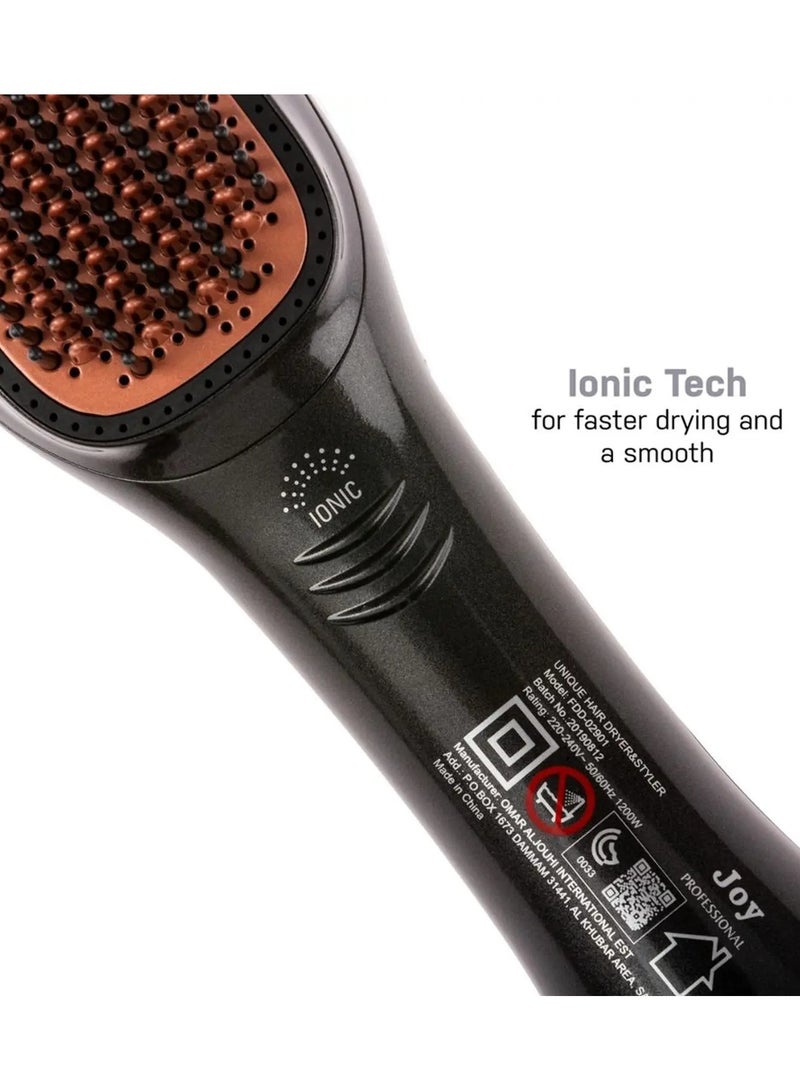Joy Care 2-in-1 Ceramic Ionic Hair Dryer And Styler 2 In 1 with Multiple Heat Settings - Image 4