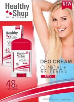 Healthy shop clinical Deodorant  – Whitening, Brightening, and 24-Hour Freshness, Alcohol-Free, 75g  - Image 2