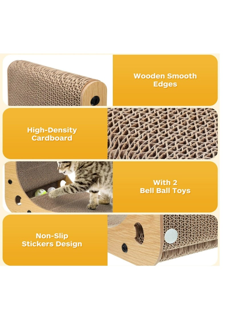 L Shape Cat Scratcher Cardboard, 23.6 Inch Cat Scratching Board Protecting Furniture Cat Scratch Pad for Indoor Cats, Vertical Cat Scratching Post - Image 4