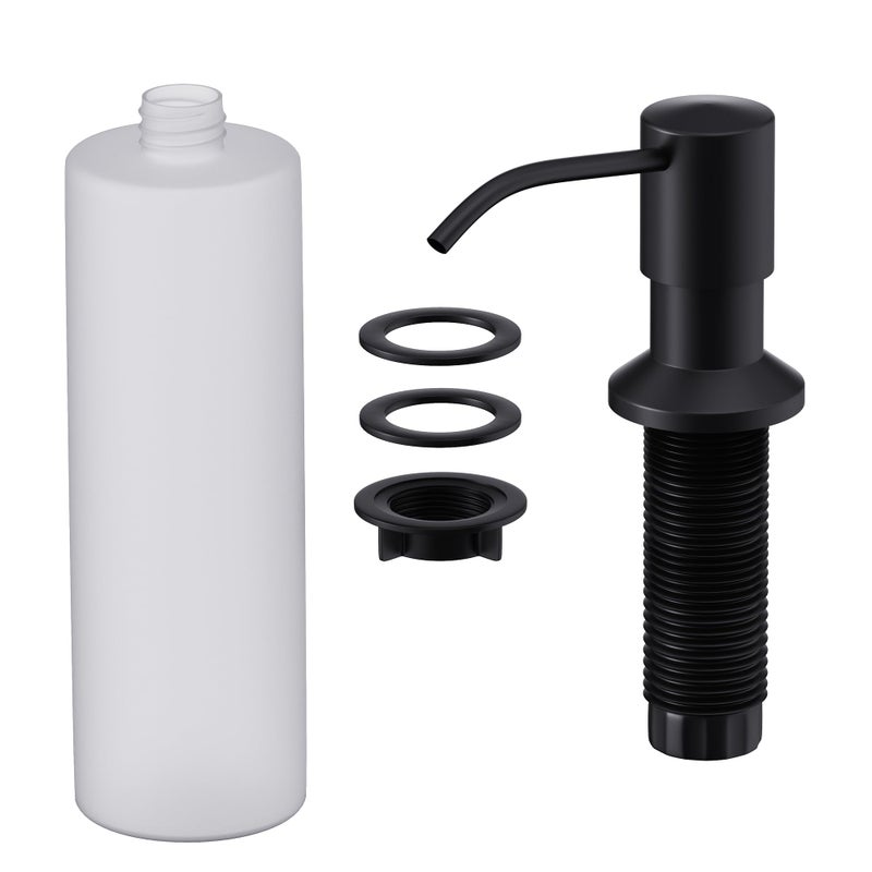 GIMILI Built in Sink Soap Dispenser or Lotion Dispenser for Kitchen Sink Matte Black