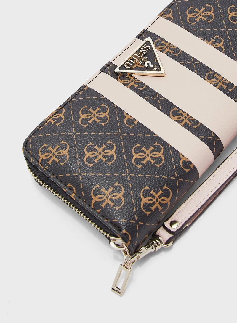 GUESS Ambrose Large Zip Around Purse