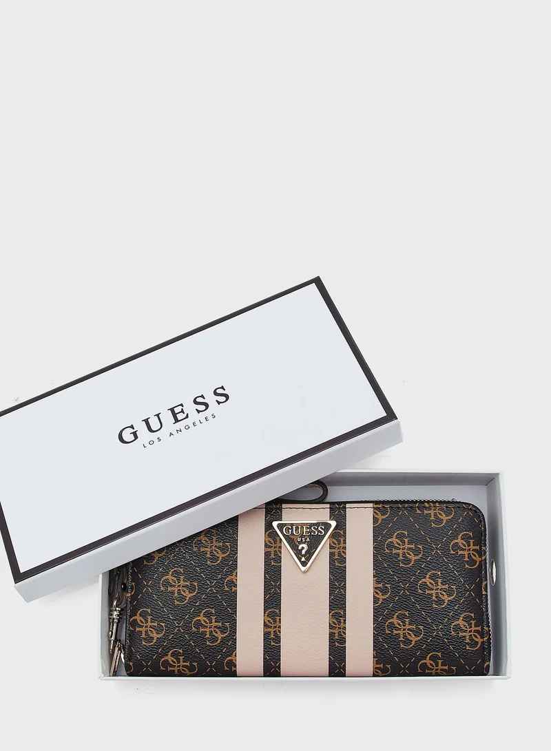 GUESS Ambrose Large Zip Around Purse