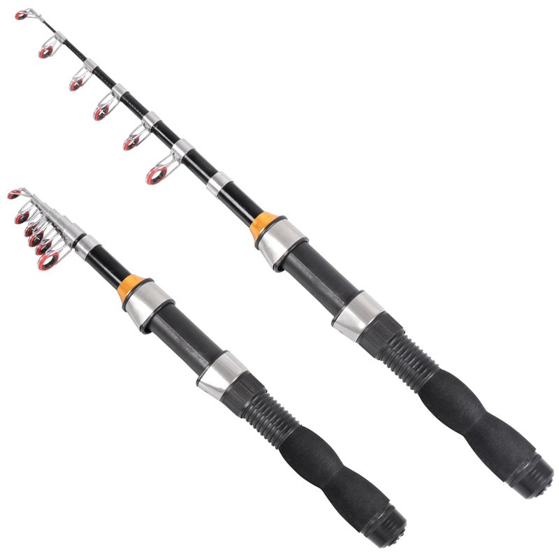 RESTCLOUD Telescopic Collapsible Fishing Rod - Small, Extendable Saltwater and Freshwater, Lightweight & Compact, 4.9 Feet - Image 1