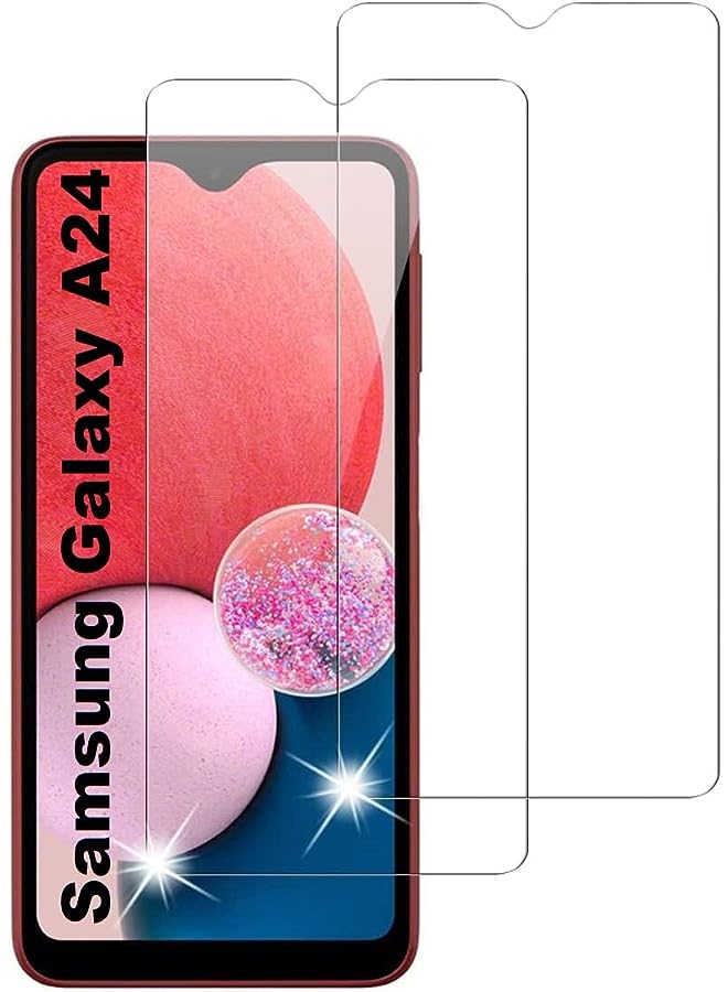 PROMASS Samsung Galaxy A24 Tempered Glass Screen Protector full Glue Edge to Edge Screen Glass Anti-shatter 9H Hardness Scratch Proof Compatible for Samsung Galaxy A24 - Image 1