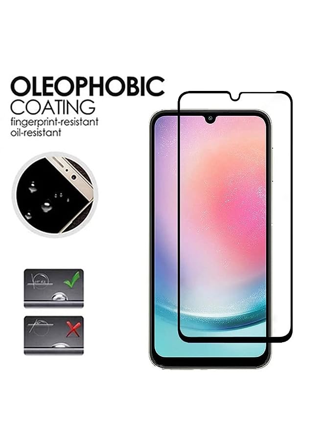 PROMASS Samsung Galaxy A24 Tempered Glass Screen Protector full Glue Edge to Edge Screen Glass Anti-shatter 9H Hardness Scratch Proof Compatible for Samsung Galaxy A24 - Image 5