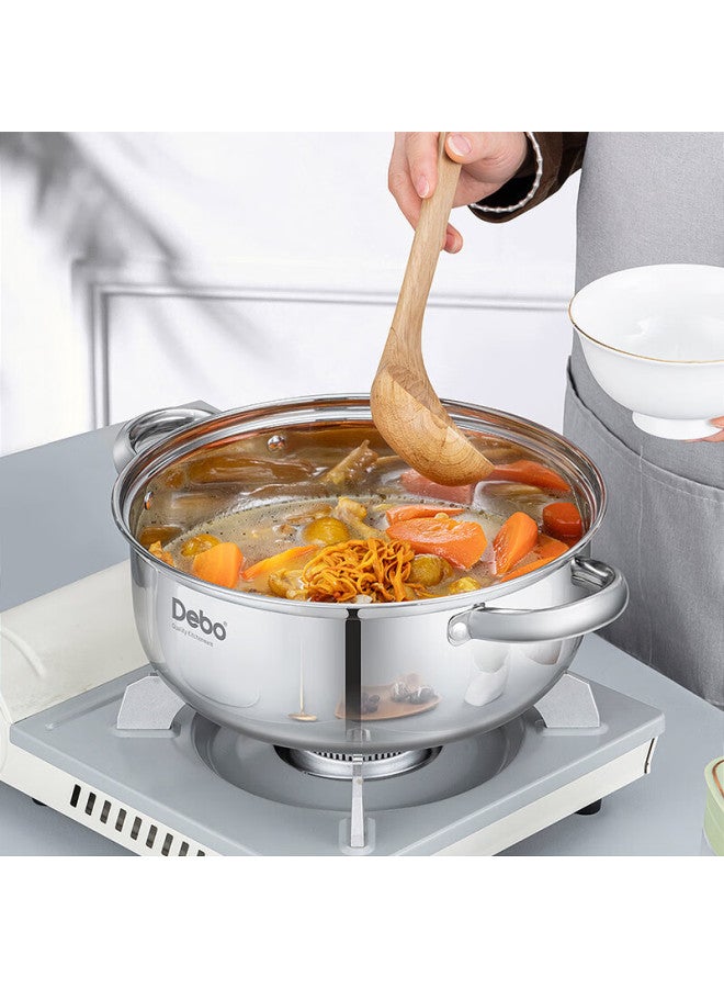 Debo 304 Stainless Steel Soup Pot For Stewing, Cooking, Making Porridge, And Making Milk 28cm - Image 4
