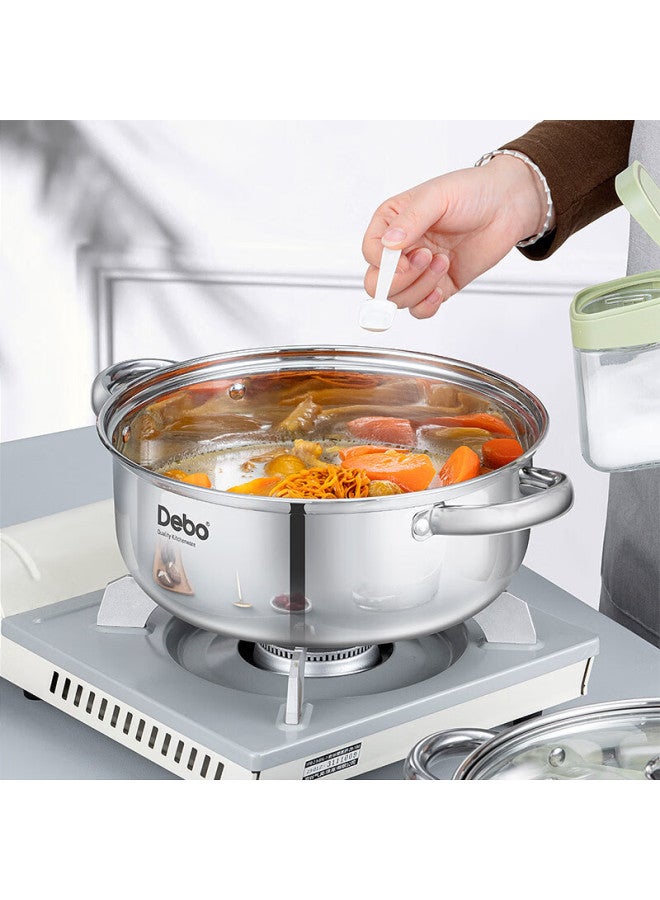Debo 304 Stainless Steel Soup Pot For Stewing, Cooking, Making Porridge, And Making Milk 28cm - Image 5