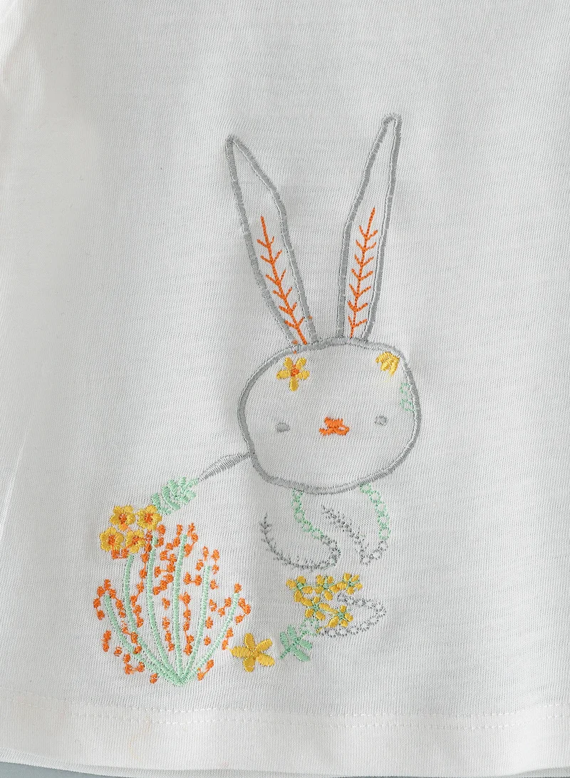 Jelliene Knit t-shirt with print at front