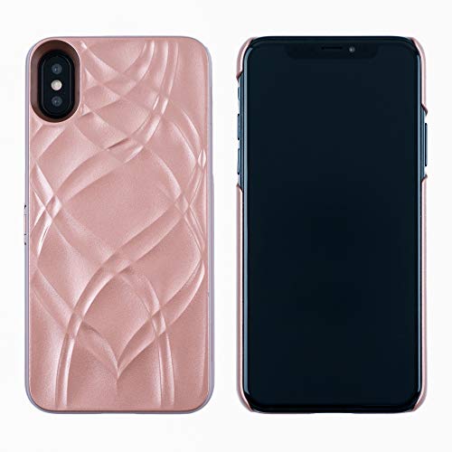 W7ETBEN for iPhone Xs Case,Wallet Case with Kickstand Built-in Mirror Shockproof Card Holder Cover for Apple iPhone X/XS - Rose Gold - Image 2