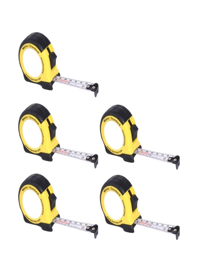 فاست كاب أشرطة قياس FastCap PMS-16 ProCarpenter بطول 16 قدمًا (مترية/قياسية)، عبوة من 5 قطع - Image 1