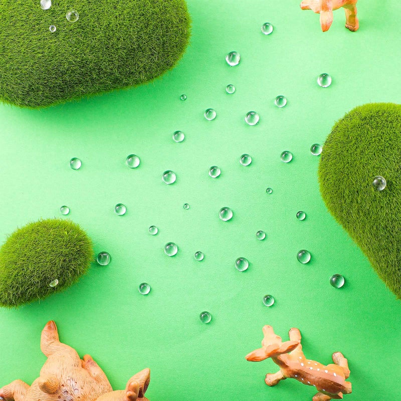 Maitys 1400 Pieces Dewdrop Water Droplets Embellishments Dewdrop Simulation Round Waterdrop Resin Beads for DIY Scrapbooking Crafts Cell Phone Case Card Making(Clear) - Image 4