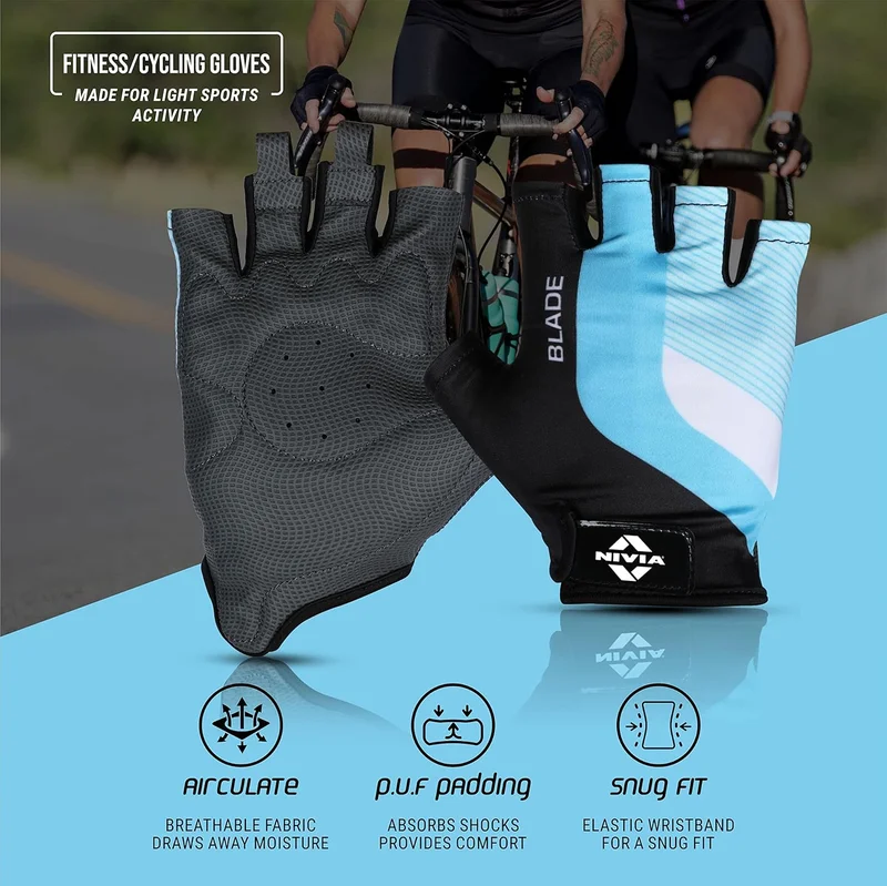 نيفيا Nivia Blade Fitness Sports Gloves - Blue