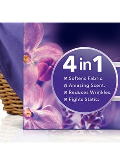 Downy Infusions Mega Dryer Sheets, Laundry Fabric Softener, CALM, Lavender and Vanilla Bean, 180 Count  - Image 2