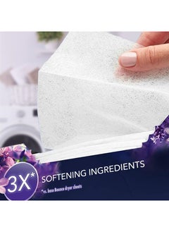 Downy Infusions Mega Dryer Sheets, Laundry Fabric Softener, CALM, Lavender and Vanilla Bean, 180 Count  - Image 3