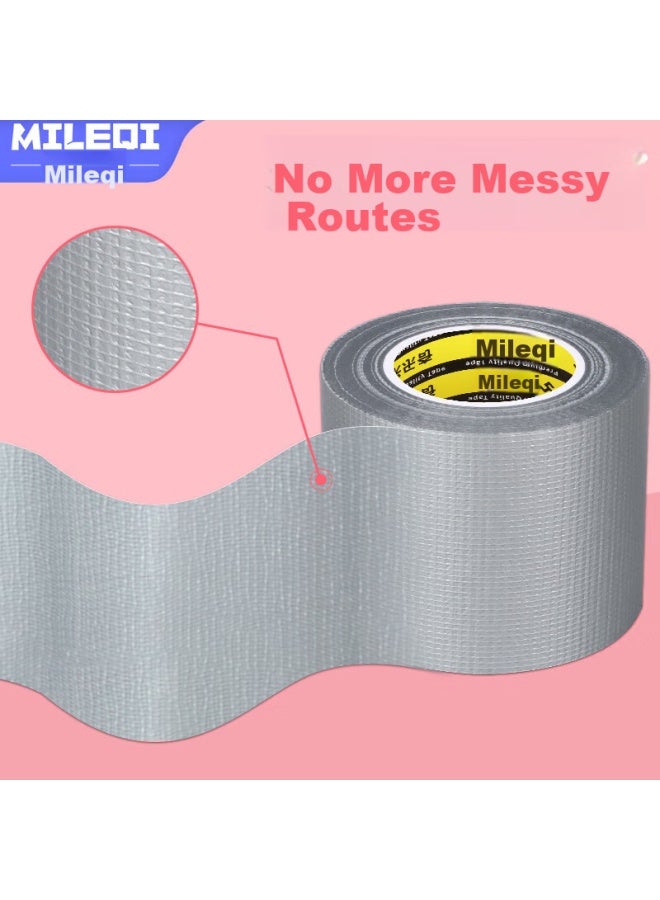 Miloch Mileqi Single-Sided Cloth Duct Tape High Adhesive Waterproof Carpet Fixing Tape Silver - 60Mm Wide * 20M Long [1 Roll] - Image 4