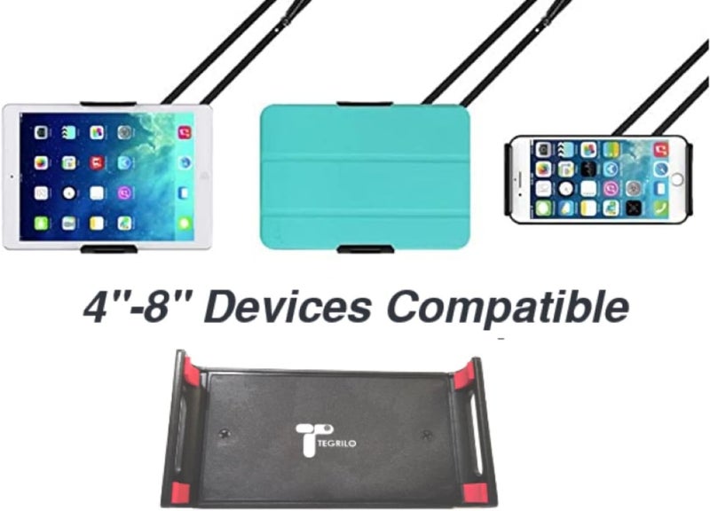 TEGRILO Phone Mount Tablet Holder 360 Adjustable Lazy Stand For Iphone 14/14 Pro 13/13 Pro Max 12 Mini/12/12 Pro/12 Pro Max, Ipad Air Pro Mini, All 4"-12.9" Phones And Tablets (Black) - Image 5