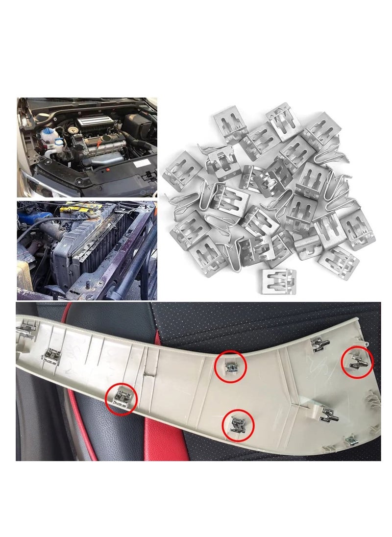 Generic - 100 PCS Interior Trim Clips - Scuff Plate, Lift Gate Trim Finish Panel, Console Dash Retainer Clips, Moulding Fastener for GM Cars u0026 Trucks - Image 1