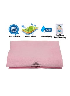 DREAMVIO DREAMVIO Cotton Extra Absorbent Waterproof Quick Dry Sheet for Baby Mattress Bed Protector Sheet for Toddler Children Pack of 3 Large Size 100x140 cm Baby Pink Royal Blue Mehroon  - Image 4
