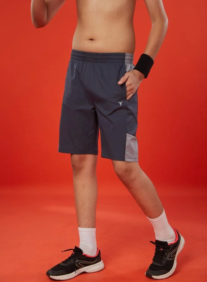 Technosport Technosport Solid 2-Way Stretch Shorts