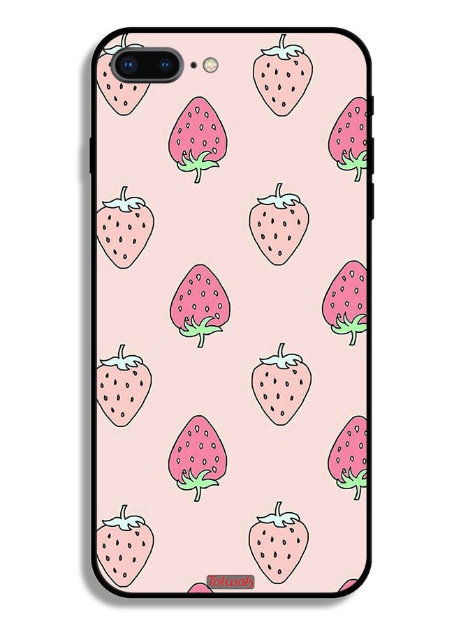 Tolwak Apple iPhone 8 Plus Protective Case Strawberry Icon - Image 2