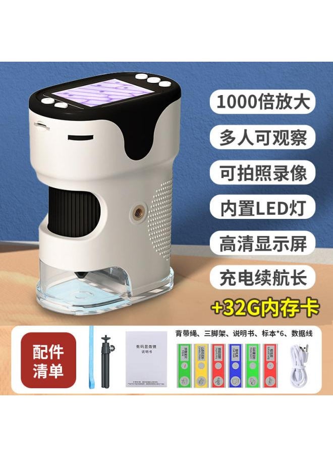 Generic Children's Microscope Scientific Experiment Handheld Dv Telescope Elementary School Students Available Birthday Gift Educational Toys 