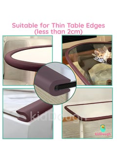 KidDough Baby Proofing U-Shape Safety Strip - 2 Meters, Brown, Furniture Edge Protector For Kids, For Furniture Thickness Less Than 2 Cm, Corner Protector For Sharp Edges, Baby Safety Products  - Image 4