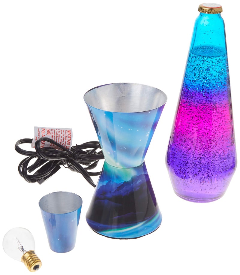 Lava Lamp 2160 LVA2160 Colormax Northern Lights, 14.5-inches, Glitter with Clear Liquid and Decal Base - Image 3