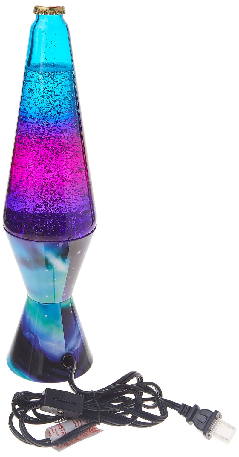 Lava Lamp 2160 LVA2160 Colormax Northern Lights, 14.5-inches, Glitter with Clear Liquid and Decal Base - Image 2