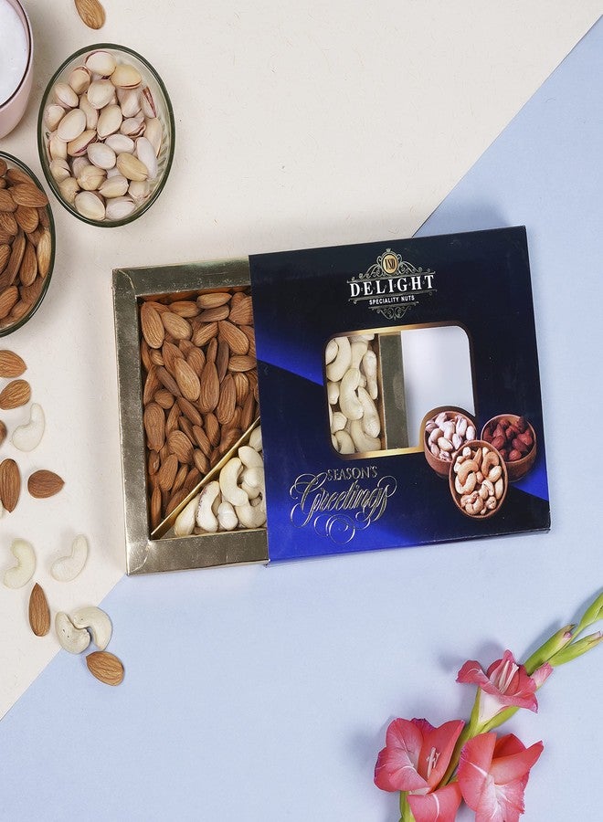 VSD Festive Dry Fruits Special Celebrations Hamper of 100g Cashew & 100g Almonds - Premium Dry Fruits Combo - Fancy Dry Fruits Gift Box - Image 1