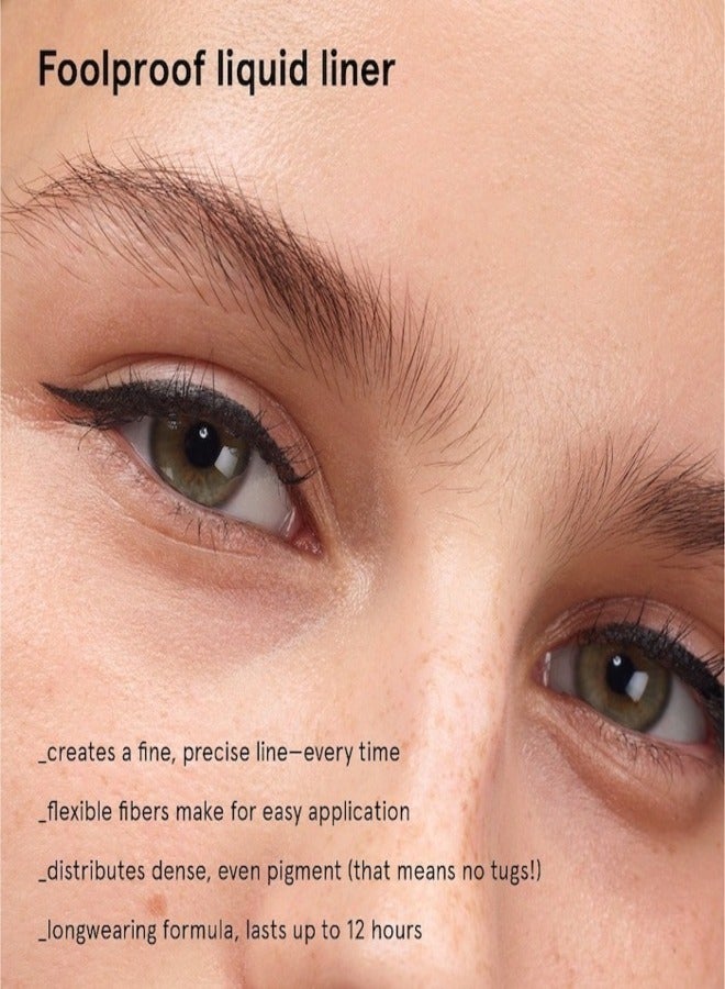 جلوسير أكثر لمعانًا  قلم تحديد العيون السائل برو تيب | أسود نقي - دقيق وطويل الأمد - 0.48 مل - Image 5