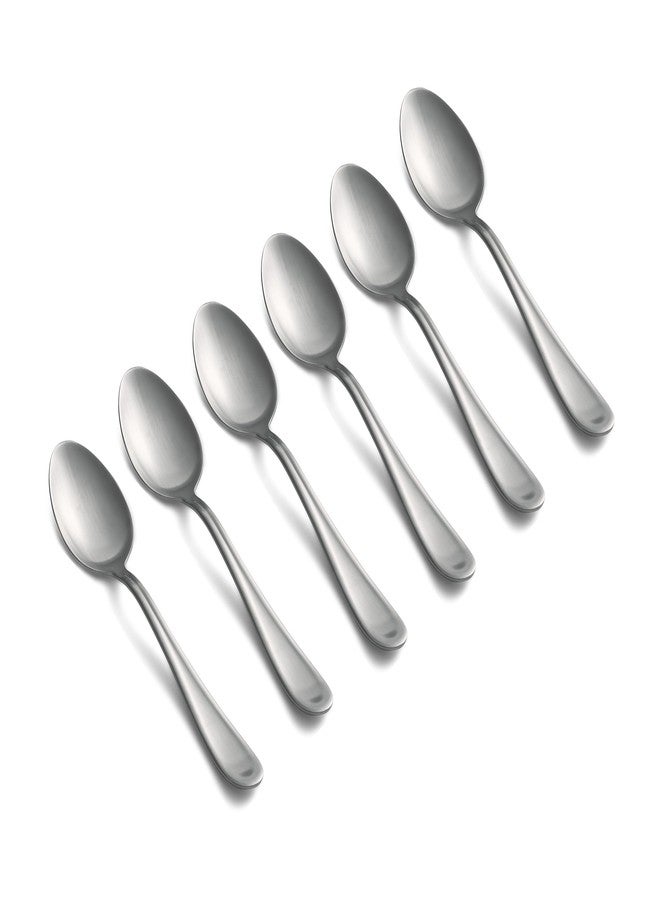 Cambridge Silverware Set, Malibu Satin Dinner Spoons, Set Of 6, Service For 6, 18/0 Stainless Steel, Dishwasher Safe, Flatware Utensils, Spoons Silverware, Home, Kitchen And Dining (Silver, 6 Piece)