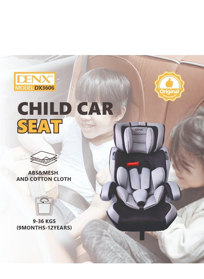 Denx Comfortable Baby Car Seat, For Children From 1 Month To 12 Years With Multiple Reclining Positions, Adjustable Headrest Height, Certified Travel Baby Car Seat For Toddlers, Red /Black - Image 5