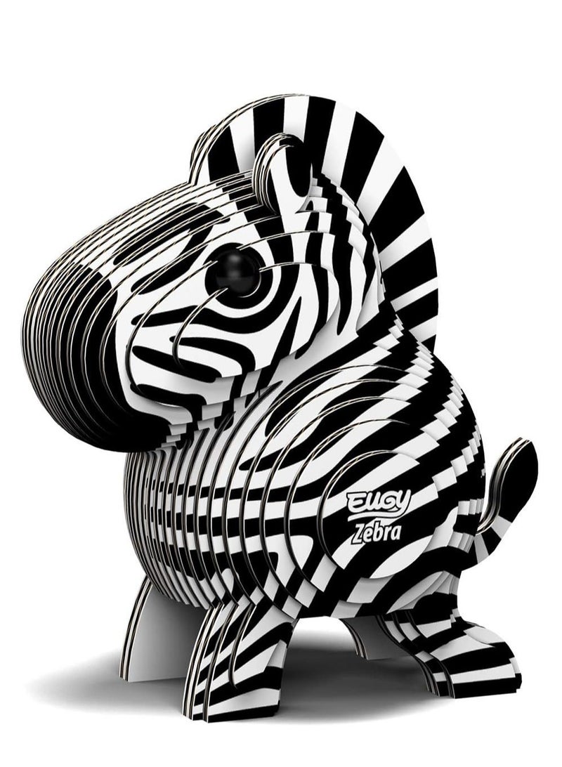EUGY 3D Zebra Puzzle - Creative and Educational Animal Model Building Kit - Image 5