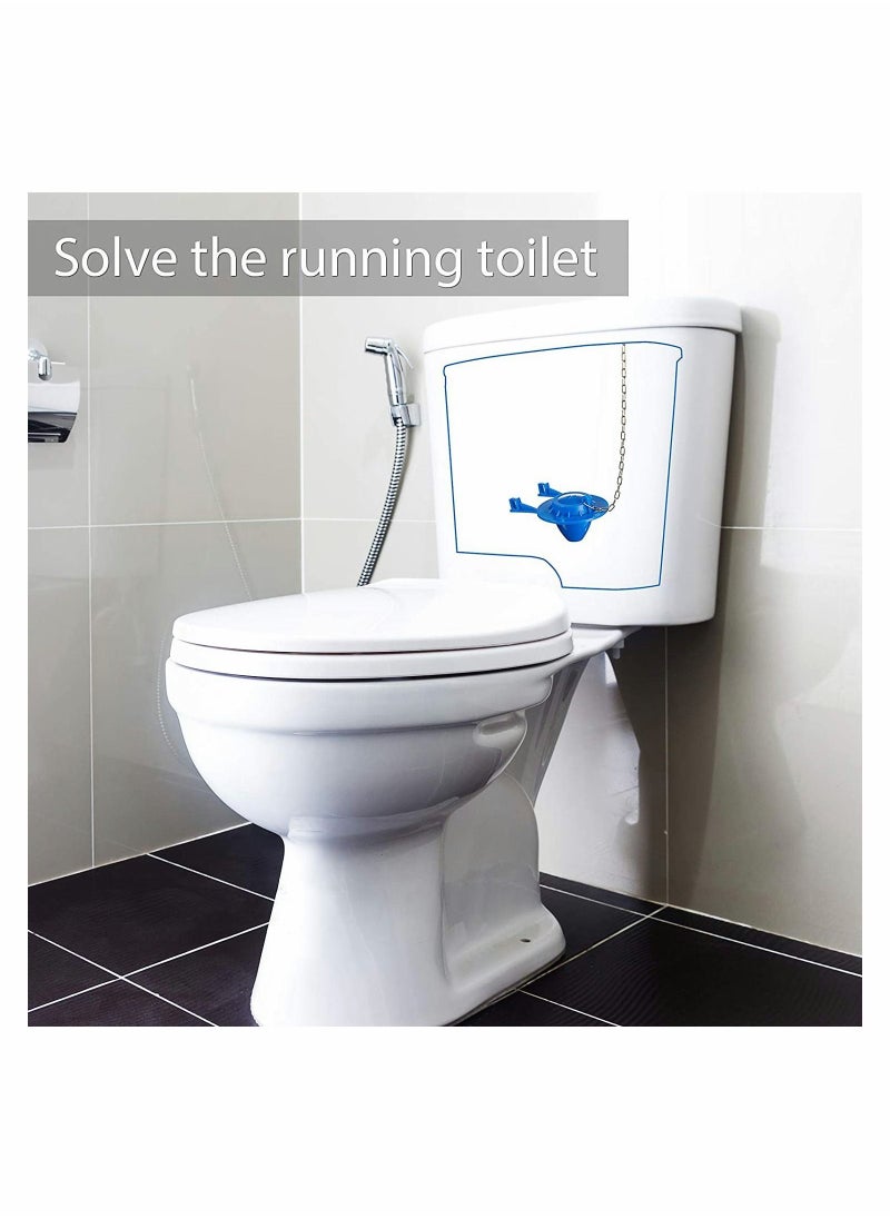 Y&D Toilet Flapper Replacement, with 2 Pieces Handle Chains  - Image 4