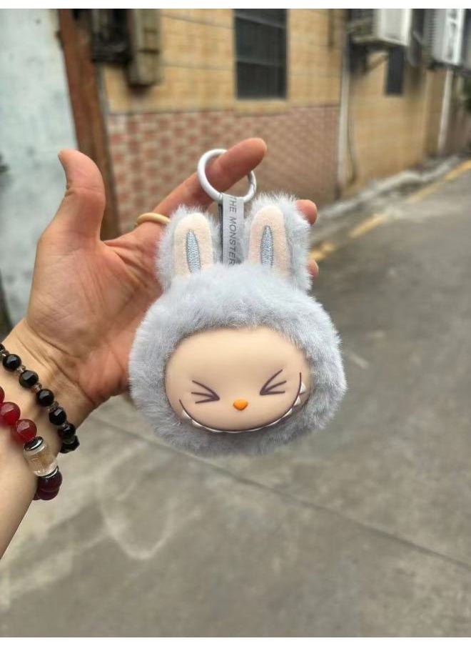 Generic - Generation Vinyl Plush Head Small Pendant Second Generation Cloth Key Chain Ugly Cute Doll-Specification:.second Generation Blue-Color:Pendant Is About 11cm - Image 1