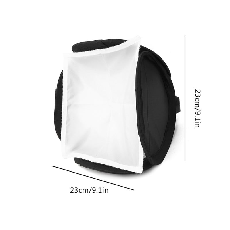 Ring Shape Plastic Softbox: High-Quality Material - Pure White Surface, Portable Folding, For SLR Camera Machine Top Flash Photography Fill Light - Image 4