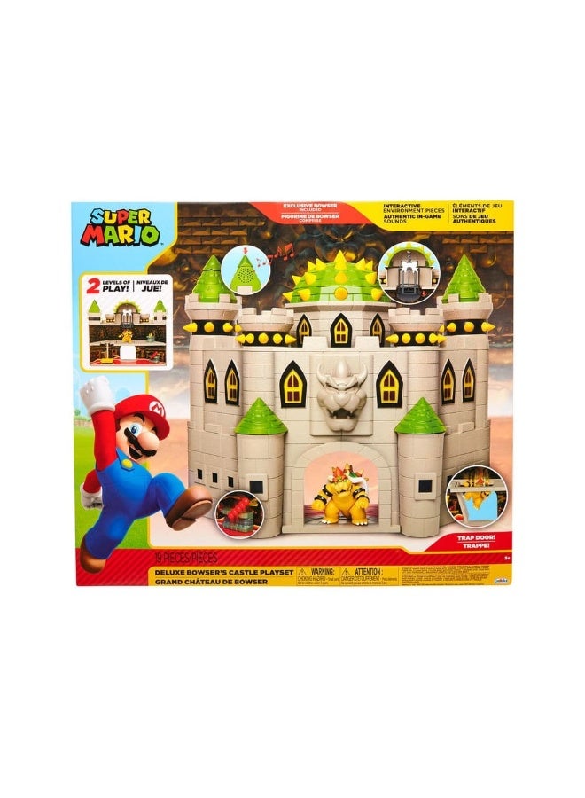 Nintendo Super Mario Deluxe Bowser's Castle Playset - Image 1