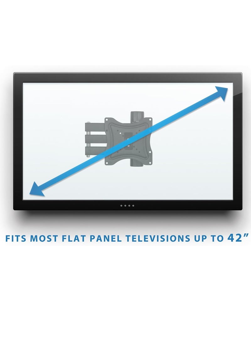 ELTRAZONE LCD TV Wall Mount Bracket with Full Motion Swing Out Tilt and Swivel Articulating Arm for 23-37" Flat Screen Displays with VESA 100 or 200 Mount Patterns - Image 4