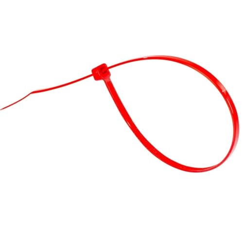 GTSE 6 Inch Red Zip Ties, 1,000 Bulk Pack, 40lb Strength, UV Resistant Strong Nylon Cable Ties, Self-Locking 6" Tie Wraps - Image 3