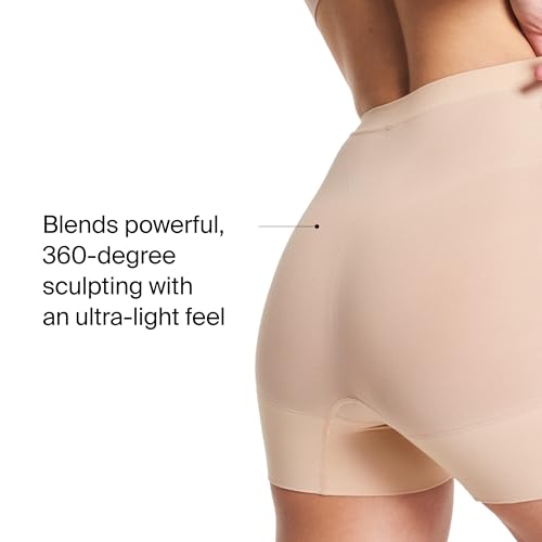 SPANX SPANXsculpt Seamless Power Shorty - For All Hemline Lengths - Lightweight Core Control Shapewear - Dig-Free Waistband - Soft Nude - Medium - Image 4